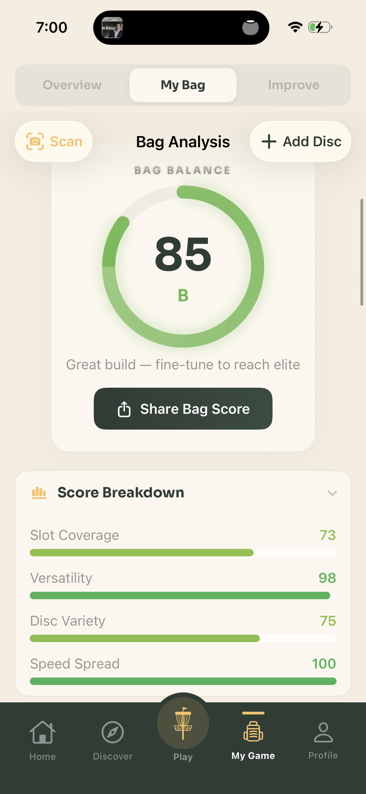 Bag Analysis